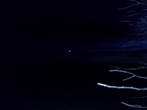 Waxing Crescent taken by author from outside York, UK